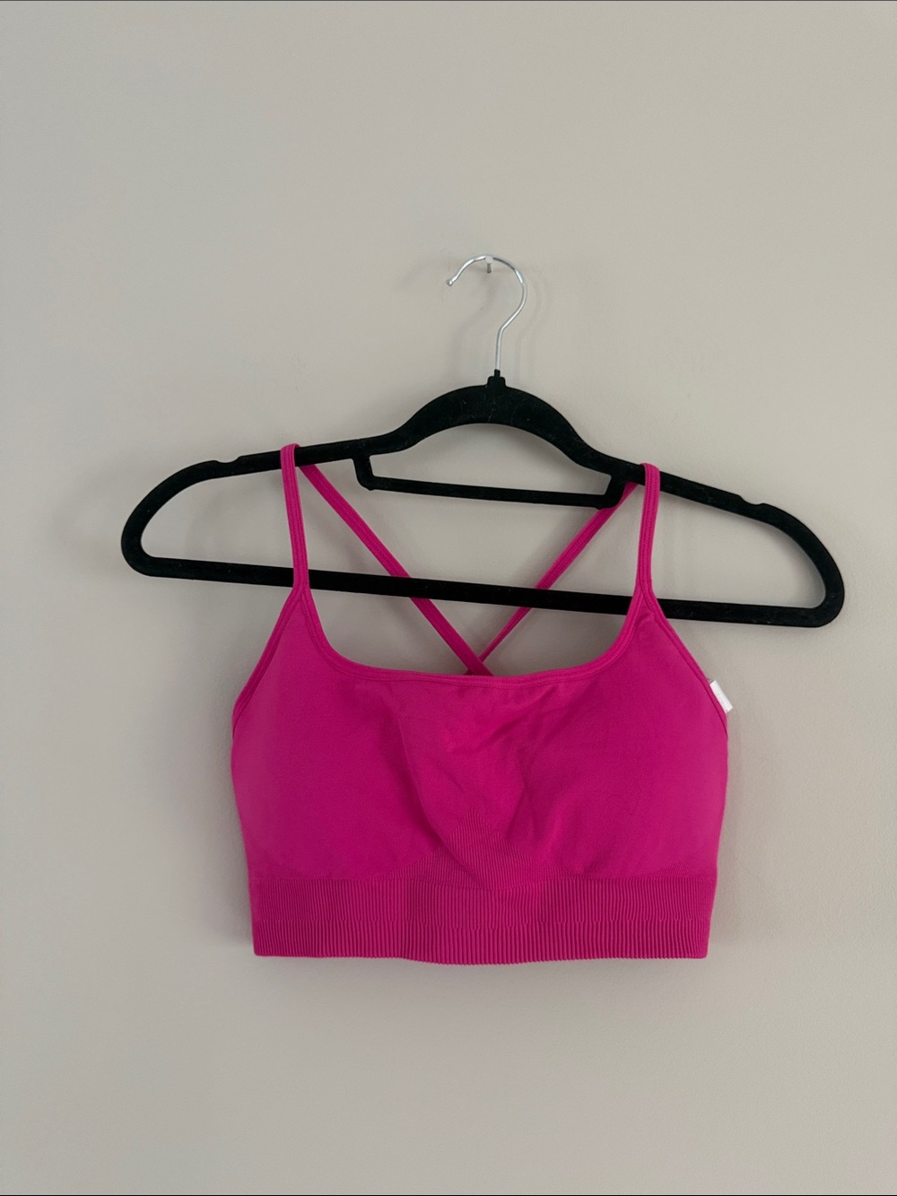 Seamless Hot Pink Strappy Bralette